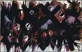 Study For Via Crucis by John Coburn, 1963, ink and pastel on paper, sold Nov 2009