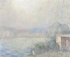 Song To Creation – Sky by Lloyd Rees, 1968-69, oil on canvas, sold Aug 2011