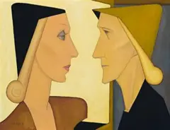 Woman And Dummy by John Brack, 1954, oil on canvas, sold Aug 2011