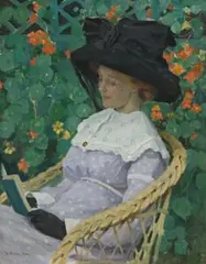 Nasturtiums by E. Phillips Fox, c.1912, oil on canvas, sold Aug 2011