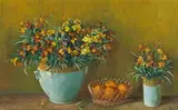 Still Life by Margaret Olley, c.1975, oil on composition board, sold Aug 2011