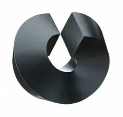 Split Ring by Clement Meadmore, 1970, painted steel, sold Aug 2011
