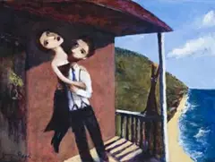 Afternoon At Thirroul by Garry Shead, 1996, oil on composition board, sold Aug 2011