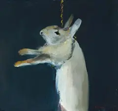 Shoalhaven Rabbit by Arthur Boyd, 1981, oil on plywood, sold Aug 2011