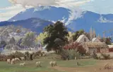 Mount Juliette, Healesville,Victoria by Robert E. Taylor-Ghee, 1902, oil on compressed card, sold Aug 2011