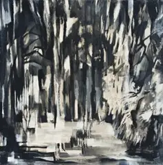 Canopy by Howard Taylor, 1965, oil on board, sold Apr 2010