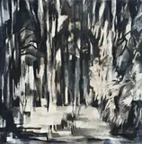 Canopy by Howard Taylor, 1965, oil on board, sold Apr 2010