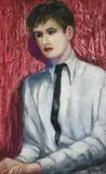Portrait Of Francis Bacon by Roy De Maistre, 1935, oil on board, offered Apr 2010