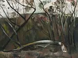 Trees by Fred Williams, c.1958-59, oil on board, sold Apr 2010