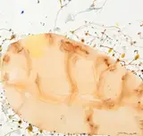 Dry Lake by John Olsen, 1995, watercolour and mixed media on paper, sold Apr 2010