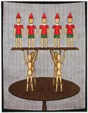 On Stage by John Brack, 1991, watercolour, pen and ink on paper, sold Apr 2010