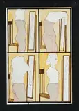 Girl Dressing With Mirror by Charles Blackman, c.1968, ink and gouache on paper on composition board, offered Apr 2010