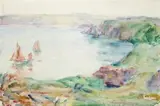 Belle Ile by John Peter Russell, 1908, watercolour and pencil on paper, offered Apr 2010