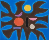 Untitled by John Coburn, 1968, oil on canvas on board, sold Apr 2010