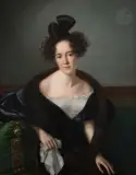 Portrait de femme by Jean Joseph Vaudechamp, Toile d'origine, sold Dec 2023