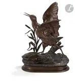 Bécasse by Jules Moigniez, Épreuve en bronze patiné, sold Dec 2023