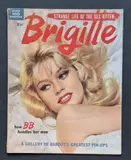 Strange Life Of The Sex Kitten. Brigitte. Vol. 1, No. 1 How BB handles her men. A Gallery of Bardot's greatest pin-ups. Dell Publishing Co. Inc., New York, 1958 by Brigitte Bardot, Photographie de couverture par Peter Basch, sold Dec 2023