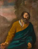 Saint Pierre repentant by Sebastián Martínez, Toile d'origine, sold Nov 2023
