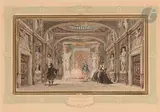 Le Départ pour la guerre, scène d’opéra by Hubert-François Gravelot, Aquarelle sur traits de crayon noir, sold Nov 2023