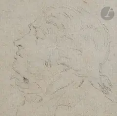 Portrait présumé de Mirabeau by Jean Duplessis-Bertaux, Crayon, sold Nov 2023