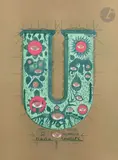 U by Guy Harloff, Lithographie, sold Nov 2023