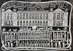 Méditation sur les monuments de Paris by Yvon Taillandier, 1993, Gouache et encre, sold Nov 2023