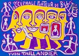 Polycéphale, porteur de bélités by Yvon Taillandier, Gouache, sold Nov 2023