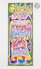 La Prise de la Bastille par le peuple de Paris by Yvon Taillandier, Gouache sur papier, sold Nov 2023
