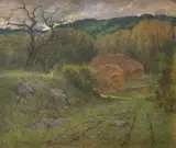 Vallée de l’Orge, Seine et Oise by Pierre Ernest Prins, Pastel, sold Nov 2023