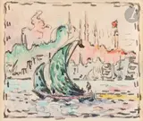 La Corne d’or, La Suleimanie by Paul Signac, vers 1908, Plume, encre de Chine et aquarelle, sold Nov 2023