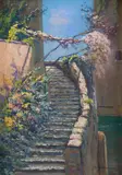 Le Vieil escalier by Arsen Shapanyan, Pastel, sold Nov 2023