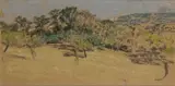 Paysage en Normandie by Ker-Xavier Roussel, vers 1905, Pastel, sold Nov 2023