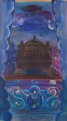 Fenêtre sur l’Opéra by Raoul Dufy, Gouache sur papier montée sur toile, sold Nov 2023