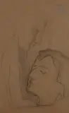 Deux portraits by André Beaudin, 1927, Crayon, sold Nov 2023