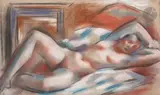 Nu alangui, vers 1928-30 by André Lhote, Pastel, sold Nov 2023