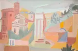 Le Forum, vers 1934-36 by André Lhote, Gouache, sold Nov 2023