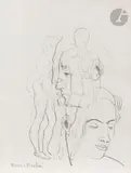 Transparence, vers 1929-30 by Francis Picabia, Crayon noir, sold Nov 2023
