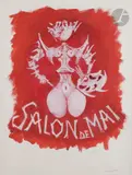 Projet d’affiche pour le Salon de Mai by Lucien Coutaud, 1976, Gouache, sold Nov 2023