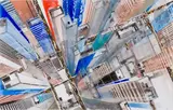New York vue de l’Hélico by Gottfried Salzmann, 2019, Aquarelle, sold Nov 2023