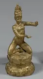 Apsara by Pierre Robert Christophe, Épreuve en bronze à patine dorée, sold Jun 2016