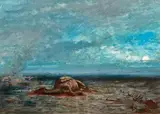 Clair de lune by Paul Pascal, 1880, Gouache, sold Dec 2015