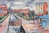 Le canal St Martin by Élisée Maclet, Aquarelle, sold Nov 2015