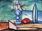 Nature morte by Franz Priking, Aquarelle, sold Nov 2015