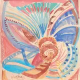 Composition by František Kupka, Aquarelle, sold Oct 2015