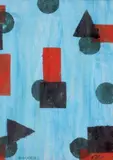 Composition by Boris Lacroix, Gouache, sold Oct 2015