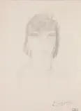 Portrait de femme by Emmanuel Gondouin, 1923, Crayon gris, sold Jun 2015