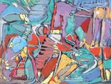 Composition by André Lanskoy, Gouache, sold Jun 2015