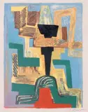 Dieu noir» by Ossip Zadkine, 1962, Lithographie en couleur, sold May 2015