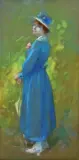 La Niçoise by Jules Chéret, 1917, Pastel sur papier marouflé sur toile, sold May 2015