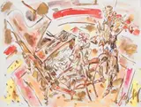 Pianiste et violoniste by Gen Paul, Aquarelle, sold May 2015